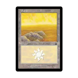 WOTC MtG Mercadian Masques Plains #333 (C) (Foil) EX - Image 1