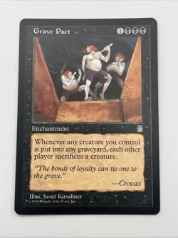 Grave Pact Stronghold 1998 Near Mint Never Played Mtg Magic The Gathering Cards - Image 5