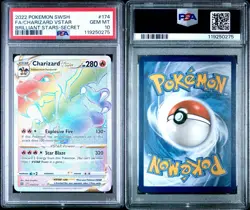 CHARIZARD 2022 POKEMON SWSH BRILLIANT STARS Rainbow 174 VSTAR Secret PSA 10 - Image 3