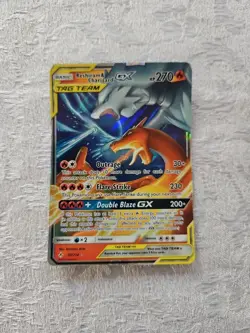 Pokemon Reshiram and Charizard GX Tag Team 20/214 Unbroken Bonds Lightly played - Image 1