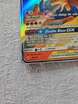 Pokemon Reshiram and Charizard GX Tag Team 20/214 Unbroken Bonds Lightly played - Image 5