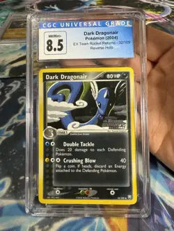 CGC 8.5 Dark Dragonair Team Rocket Returns 32/109 Reverse Holo Stamped Pokemon - Image 1