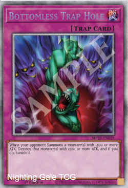 Yugioh! Mega Tins 2025 PREORDER 1x StR Bottomless Trap Hole - Image 1