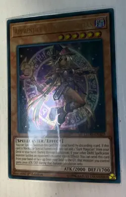 Yugioh! Apprentice Illusion Magician LEDD-ENA03 Ultra Rare 1st Edition NM - Image 2