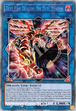 Yugioh! Mega Tins 2025 PREORDER 1x StR Duel Link Dragon, the Duel Dragon - Image 1