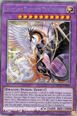 Yugioh! Mega Tins 2025 PREORDER 1x StR Light and Darkness Dragonlord - Image 1