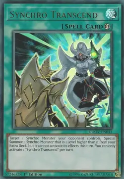 Yugioh! LP Synchro Transcend - DUOV-EN041 - Ultra Rare - 1st Edition Lightly Pla - Image 1