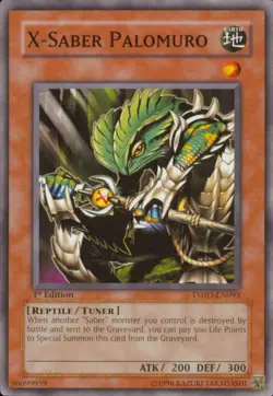 Yugioh! LP X-Saber Palomuro - TSHD-EN093 - Common - 1st Edition Lightly Played, - Image 1