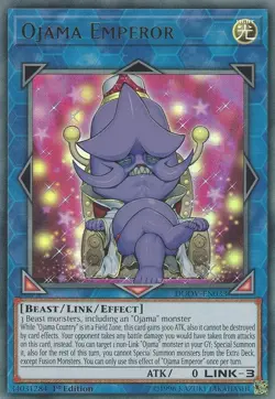 Yugioh! LP Ojama Emperor - DUOV-EN033 - Ultra Rare - 1st Edition Lightly Played, - Image 1
