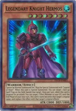 Yugioh! LP Legendary Knight Hermos (Green) - DLCS-EN003 - Ultra Rare - 1st Editi - Image 1