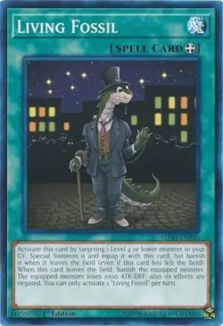 Yugioh! LP Living Fossil - SDSH-EN030 - Common - 1st Edition Lightly Played, Eng - Image 1