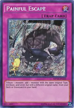 Yugioh! LP Painful Escape - MP16-EN162 - Secret Rare - Unlimited Edition Lightly - Image 1