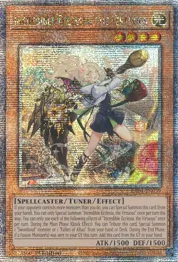 Yugioh! LP Incredible Ecclesia, the Virtuous (New Art) - RA04-EN039 - Quarter Ce - Image 1