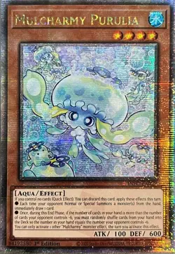 Yugioh! LP Mulcharmy Purulia - INFO-EN027 - Quarter Century Secret Rare - 1st Ed - Image 1