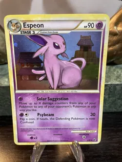 Espeon Holo 2/90 HGSS Undaunted Pokemon Card EXC LP - Image 1
