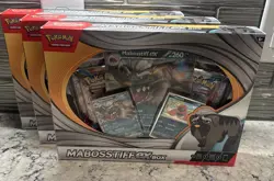 Brand New Sealed - Lot of 3 Pokemon TCG: Mabosstiff EX Box 4X Booster Packs Card - Image 2