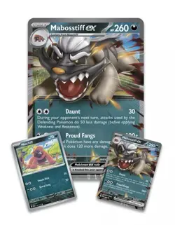 Brand New Sealed - Lot of 3 Pokemon TCG: Mabosstiff EX Box 4X Booster Packs Card - Image 5