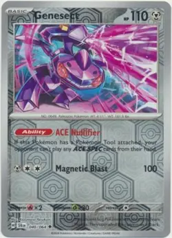 Genesect 040/064 Reverse Holo Shrouded Fable SFA Pokemon Card NM - Image 1