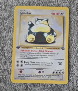 Pokemon TCG Snorlax Jungle Regular No Holo Card 27/64 First Edition Vintage - Image 2