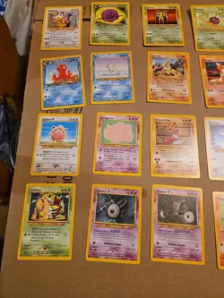 20 Pokemon Neo Destiny Series Cards, Unlimited Rare & Uncommon - Image 2
