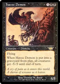 HAVOC DEMON x1 mtg LP Legions 1 Rare - Image 1