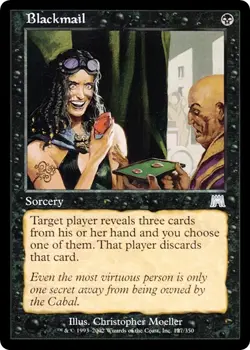 BLACKMAIL x1 mtg NM Onslaught 1 Unc - Image 1