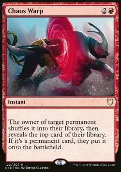 Magic the Gathering MTG Chaos Warp (122) Commander 2018 LP - Image 1