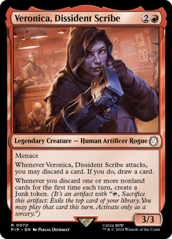 Veronica, Dissident Scribe [Fallout] Magic MTG - Image 1