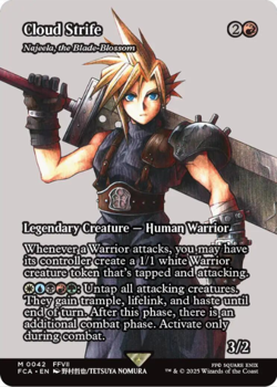 MTG Cloud Strife: Najeela, the Blade-Blossom (42) Borderless Final Fantasy - Image 1