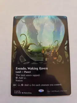 Evendo, Waking Haven Borderless FOIL MTG EoE Nm/M - Image 1