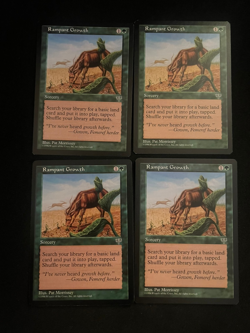 4x Rampant Growth - Mirage - NM/LP Magic the Gathering-MTG-VINTAGE - Image 1