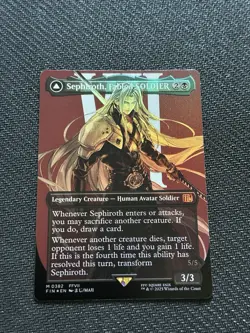Sephiroth, Fabled SOLDIER (0382) (Borderless) Final Fantasy Foil *NM - Image 1