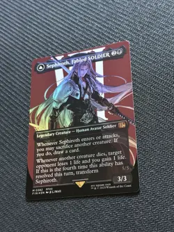 Sephiroth, Fabled SOLDIER (0382) (Borderless) Final Fantasy Foil *NM - Image 2