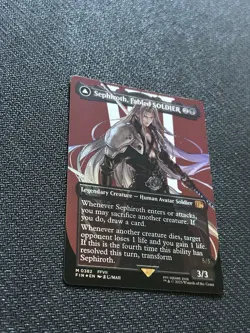 Sephiroth, Fabled SOLDIER (0382) (Borderless) Final Fantasy Foil *NM - Image 3
