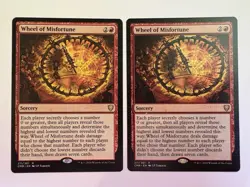 x2 Wheel of Misfortune- 211/361. 2020 Commander Legends. - Image 1