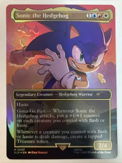 Sonic the Hedgehog MTG Secret Lair x Sonic: Foil Edition 2087 M - Image 1