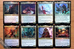 Set of 8 FOIL Commander 2019 Legendary Creatures *NM* (Magic MTG) Elsha, Anje - Image 1