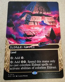 Eldrazi Temple - #014 Regular (Borderless) Edge of Eternities Stellar Sights Mtg - Image 1