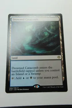 MTG Drowned Catacomb x1- -Archenemy: Nicol Bolas-Lightly Played - Image 1