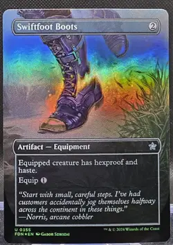 Swiftfoot Boots #355 Foundations Foil Uncommon Borderless - Image 1