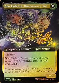 Magic the Gathering - Final Fantasy - Exdeath, Void Warlock Extended Art FOIL M - Image 2