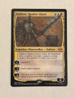 MTG Modern Horizons 2 - Dakkon, Shadow Slayer Magic Gathering NM-MINT PACK FRESH - Image 1