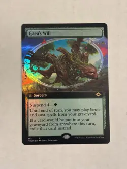 Gaea's Will (Extended Art) Modern Horizons 2 Foil Magic the Gathering MTG - Image 1