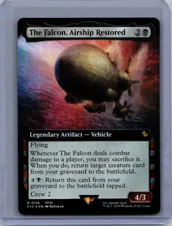 The Falcon, Airship - 116 - Magic: Final Fantasy MTG - Extended Art - FOIL - Image 1