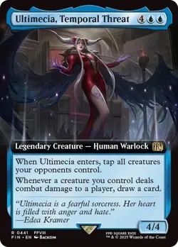 Ultimecia, Temporal Threat Extended Art Final Fantasy MTG NM - Image 1