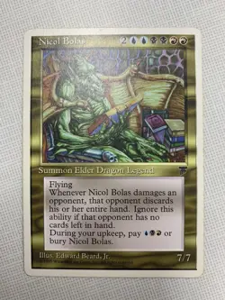 Nicol Bolas MTG Chronicles Elder Dragon Trading Card - Image 1