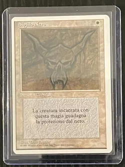 Magic MTG Italian Revised Black Ward Artist Proof Near Mint - Only 50 Exist! - Image 3