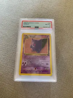 1999 Pokemon Fossil Gengar #20 NM-MT PSA 8 - Image 1