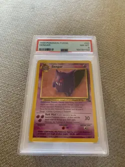 1999 Pokemon Fossil Gengar #20 NM-MT PSA 8 - Image 3