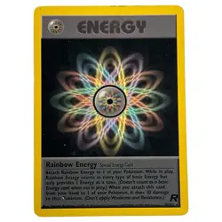 Rainbow Energy 80/82 Team Rocket Set Rare Pokemon TCG Card WOTC - Image 1
